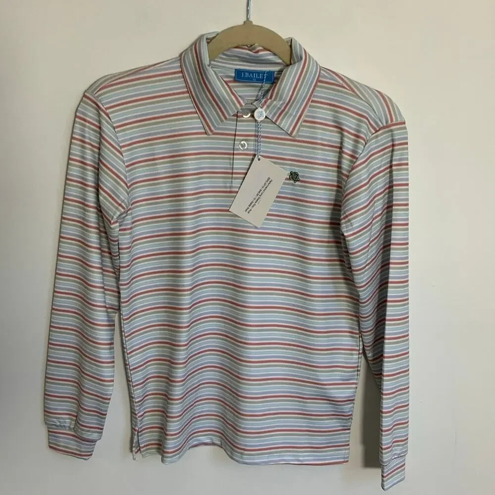 J. Bailey Performance Long Sleeve‎ Everyday Polo NWT size 10